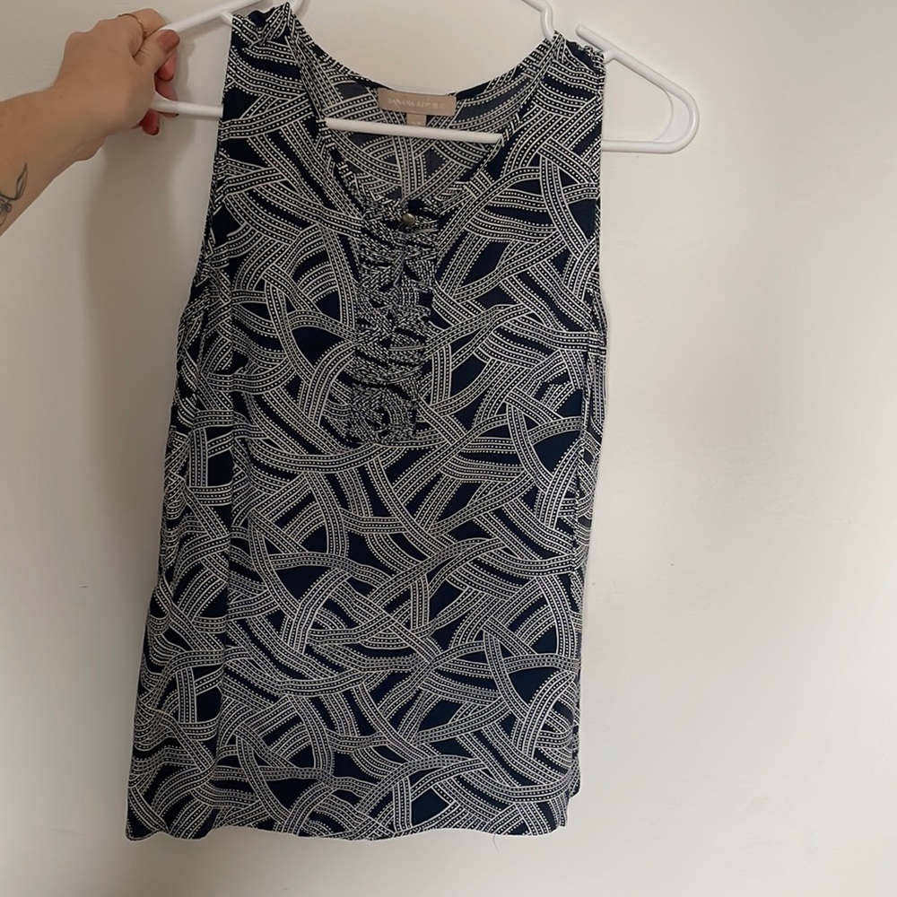 Banana Republic blouse tank SM